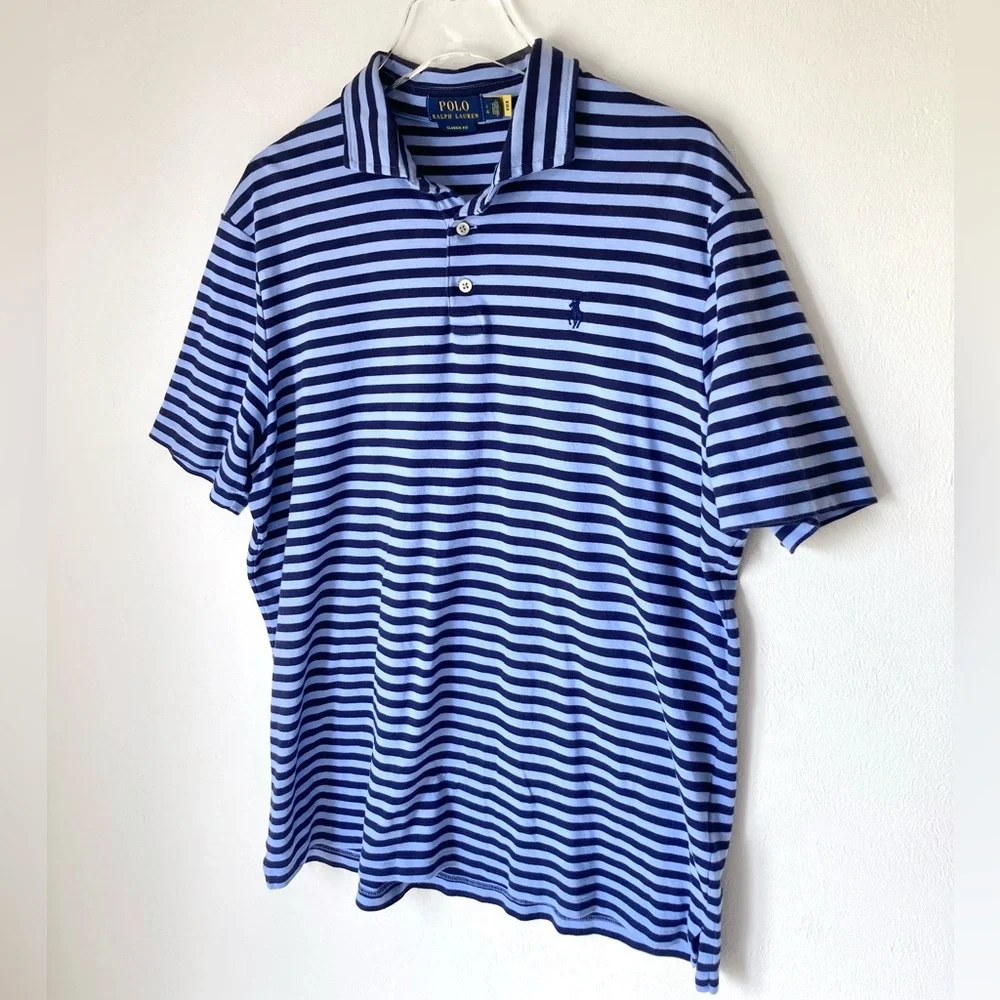 POLO RALPH LAUREN Classic Fit Soft Cotton Polo Shirt Size L
